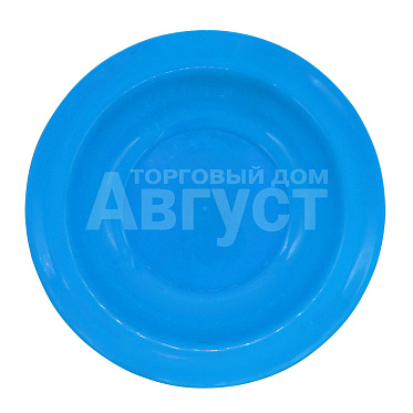 Тарелка глубокая TP-01-1 пластиковая, пластмасса, синяя, 1 шт