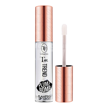 Блеск для губ Triumf Plump Bomb I'm Trend, Прозрачный, тон 01