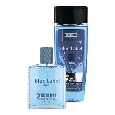 Набор мужской Absolute Blue Label (гель для душа 250 мл + туалетная вода 100 мл)