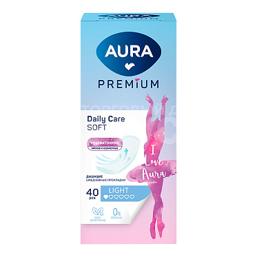 Прокладки ежедневные Aura Light Ультратонкие, 40 шт