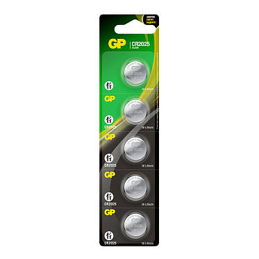 Батарейка Greenini Professional Lithium CR2025, отрывной блистер, 1 шт