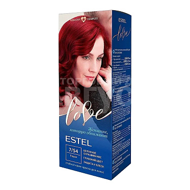Крем-краска для волос Estel Love N 7/54, пламя