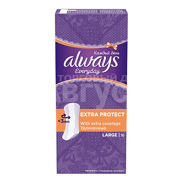 Прокладки ежедневные Always Large, 16 шт