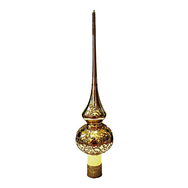 Наконечник КВ-224277 Замысловатая, стеклянный, в подарочной упаковке, золотой