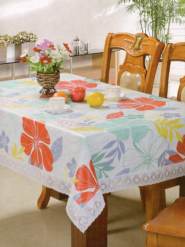 Скатерть SKS-08 Париж 120*152 см, полиэстер, в ассортименте