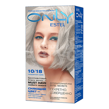 Стойкая краска-гель для волос Estel Only тон 10/18, Светлый блондин пепельно-жемчужный