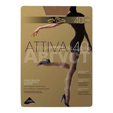 Колготки Omsa Attiva 40 den, размер 4, cioccolato (шоколадный)