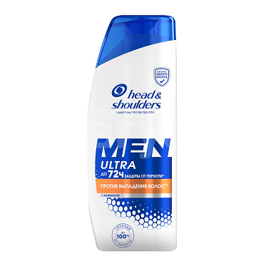 Шампунь Head & Shoulders Men ultra против выпадения волос с кофеином, мужской, 360 мл