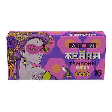 Тампоны гигиенические Атори Теара SUPER 4 капли, 16 шт