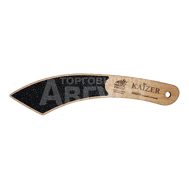 Терка для педикюра Kaizer 405075 абразивная 60/120, двухсторонняя, деревяная ручка, 180 мм