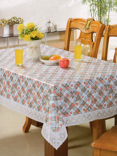 Скатерть SKS-08 Париж 120*152 см, полиэстер, в ассортименте
