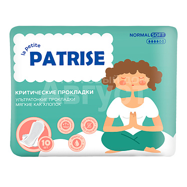 Прокладки гигиенические la petite Patrise нормал, мягкие как хлопок, ультратонкие, софт, 10 шт