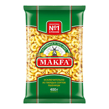Макароны Makfa Рожки, 400 г