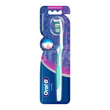 Зубная щетка Oral-B 3D White Whitening 40 средняя жесткость, 1 шт