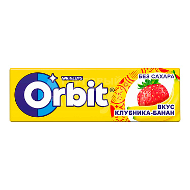 Жевательная резинка Орбит Клубника-Банан 13,6г