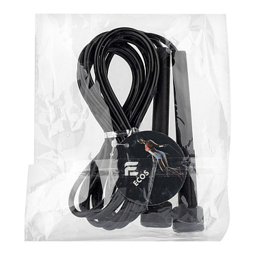 Скакалка Ecos 109446 2,8 м черный