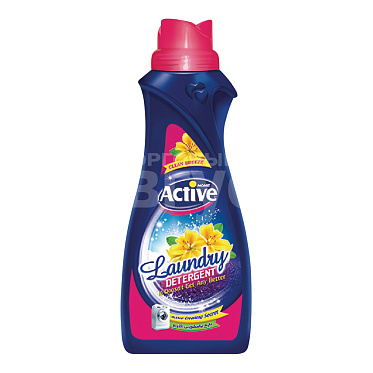 Гель для стирки Active Clean Breeze универсальный, Степные цветы, 1 л
