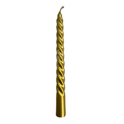 Свеча витая 20050150, 25 см, золото, 1 шт