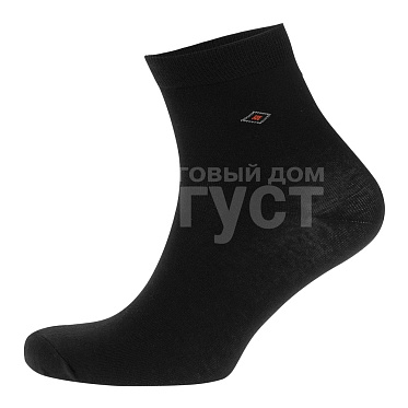 Носки мужские Oemen DS805 хлопковые,однотонные с минималистичным рисунком, размер 27, черный