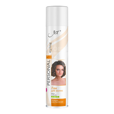 Лак для волос Jet Personal Styling Блеск и обьем №4, ультрасильная фиксация, 300 мл