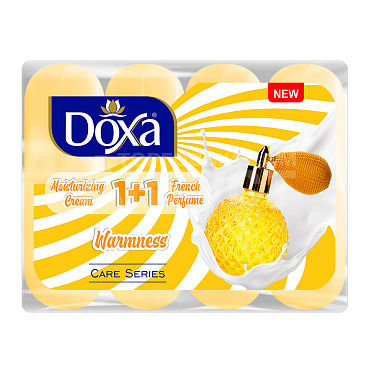 Мыло туалетное DOXA 1 + 1 Теплота 80 г, 4 шт
