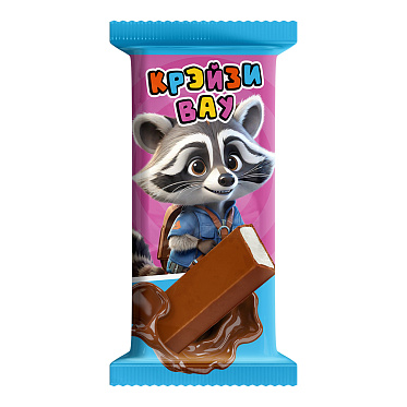 Шоколадный батончик CRAZYWOW со вкусом ваниль, 18 г