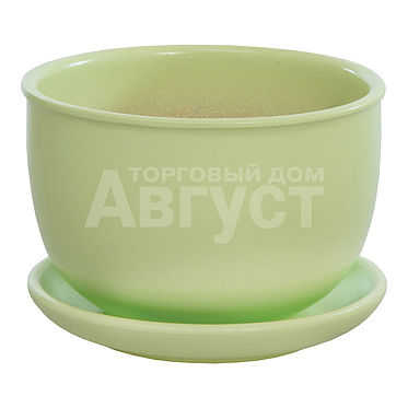 Кашпо BH-30-8 Бутон, керамика, нежно-салатовый, 0,5 л
