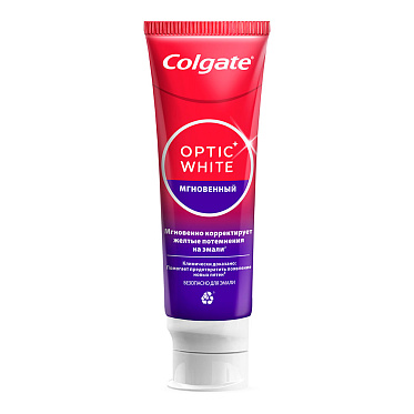 Зубная паста Colgate Optic White Мгновенный отбеливающая, 75 мл