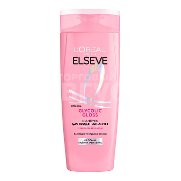 Шампунь Elseve Glycolic Gloss для тусклых лишенных блеска волос, 400 мл