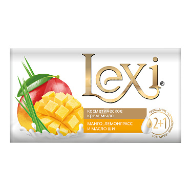Крем-мыло Lexi Манго, лемонграсс, масло ши, 140 г