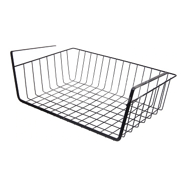 Полка SHV-24-2 большая телескопическая подвесная 48*24,5*14 см, металл, черный