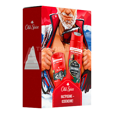 Набор подарочный Old Spice Wolfthorn (дезодорант - стик 50мл + и гель для душа Капитан 3 в 1 250 мл), мужской