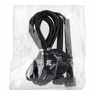 Скакалка Ecos 109446 2,8 м черный