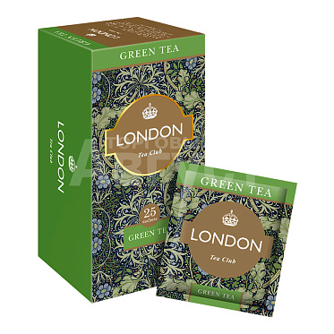 Чай зеленый London Tea Club Green Tea, 25 пакетиков