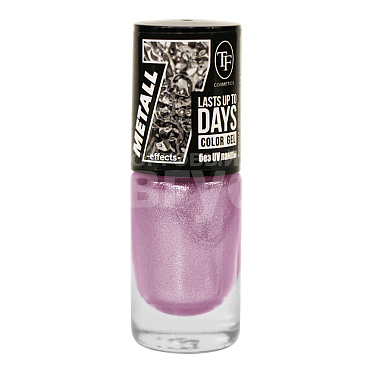 Лак для ногтей Triumf Color Gel Metall Стальная орхидея, тон 343, 8 мл