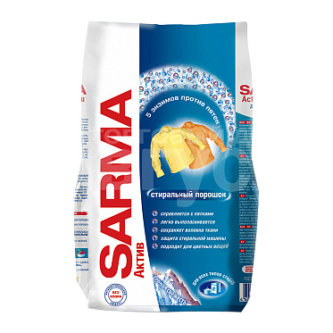 Стиральный порошок Sarma Active Горная свежесть, универсальный, 800 г