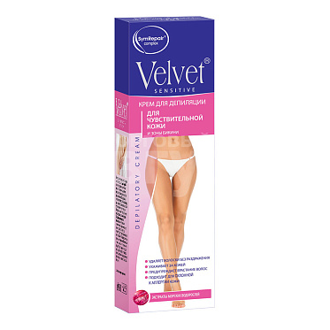 Крем для депиляции Velvet для чувствительной кожи и зоны бикини, 100 мл