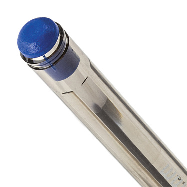 Ручка Pensan 141595 шариковая масляная корпус прозрачный, 0,7мм, синий