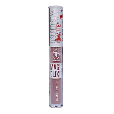 Губная помада Triumf Cosmetics Magic Elixir суперстойкая, жидкая, матовая, Молочный коктейль, тон 104, 10 мл
