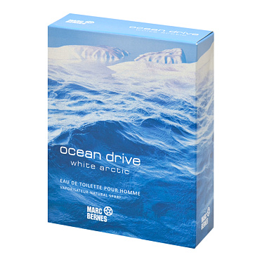 Туалетная вода Ocean Drive White arctic океанический аромат, мужская, 100 мл