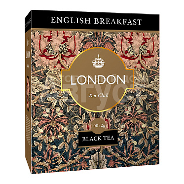 Чай черный London Tea Club English Breakfast, 100 пакетиков