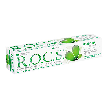 Зубная паста R.O.C.S. Двойная Мята, 74 г