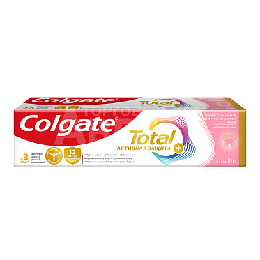 Зубная паста Colgate Total 12, Профессиональная Активная защита, для чувствительных зубов, 100 мл