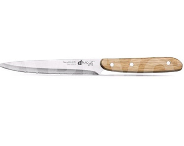 Нож Apollo Woodstok WDK-04 для нарезки, деревянная ручка, 12 см