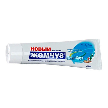 Зубная паста Жемчуг новый Сила моря, 100 мл