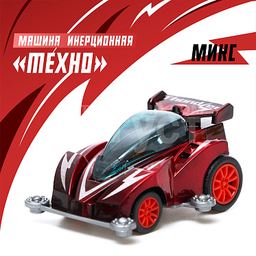 Машина 7817339 инерционная, Техно, 5,9 х 4,7 х 2,6 см, пластик, в ассортименте