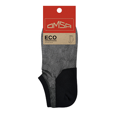 Носки женские Omsa ECO 251 суперукороченные, размер 35-38, Nero