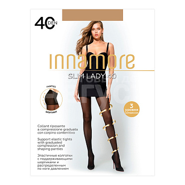 Колготки Innamore Slim Lady 40 ден, размер 5, daino (загар)