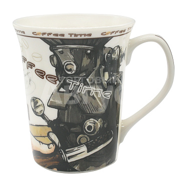 Кружка для чая и кофе Coffee time Кофейный аппарат 320мл, керамика