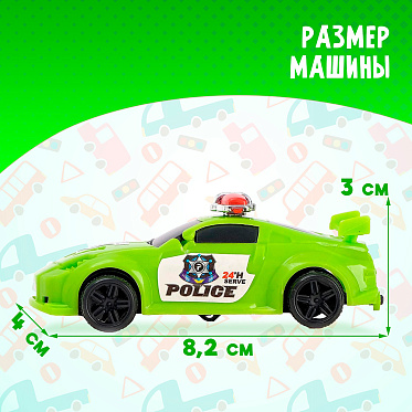 Машина 2634132 Дорожный патруль, свободного катания 8,2*4*3см